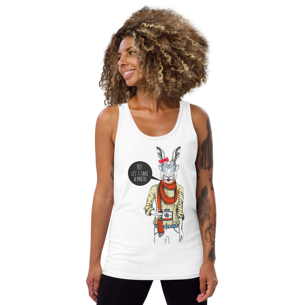 Camiseta - Conejo con cámara