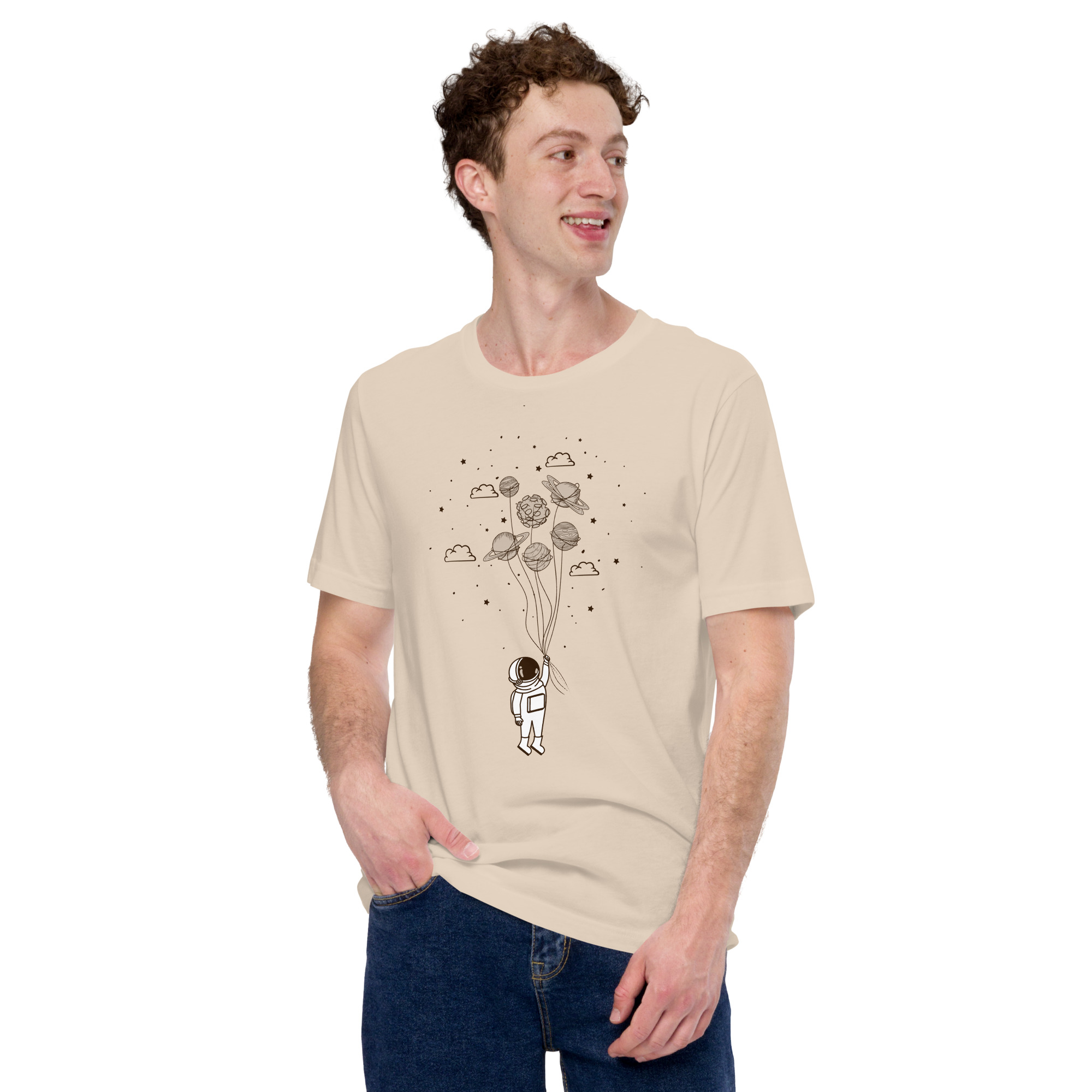 Camiseta unisex - Astronauta romántico