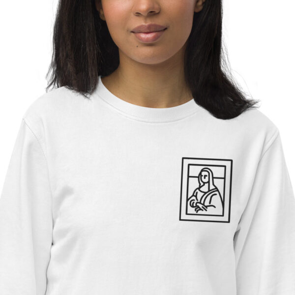Sudadera orgánica (Bordado) – Mona Lisa