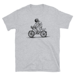 Camiseta - Astronauta en una bicicleta
