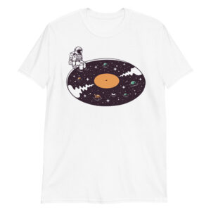 Camiseta unisex - Vinyl and astronaut