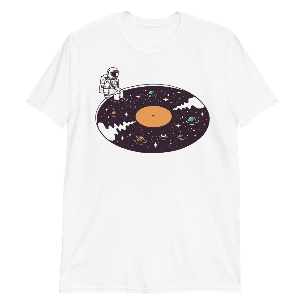 Camiseta unisex - Vinyl and astronaut