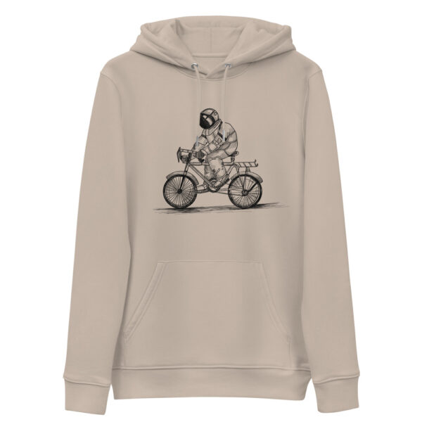 Sudadera eco unisex - Astronauta en una bicicleta