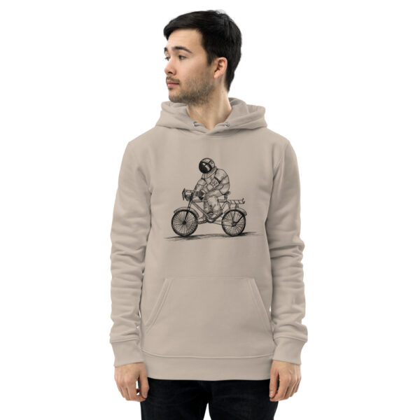 Sudadera eco unisex - Astronauta en una bicicleta