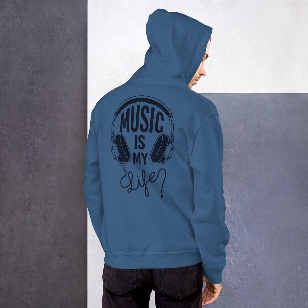 Sudadera con capucha unisex - Music is my life