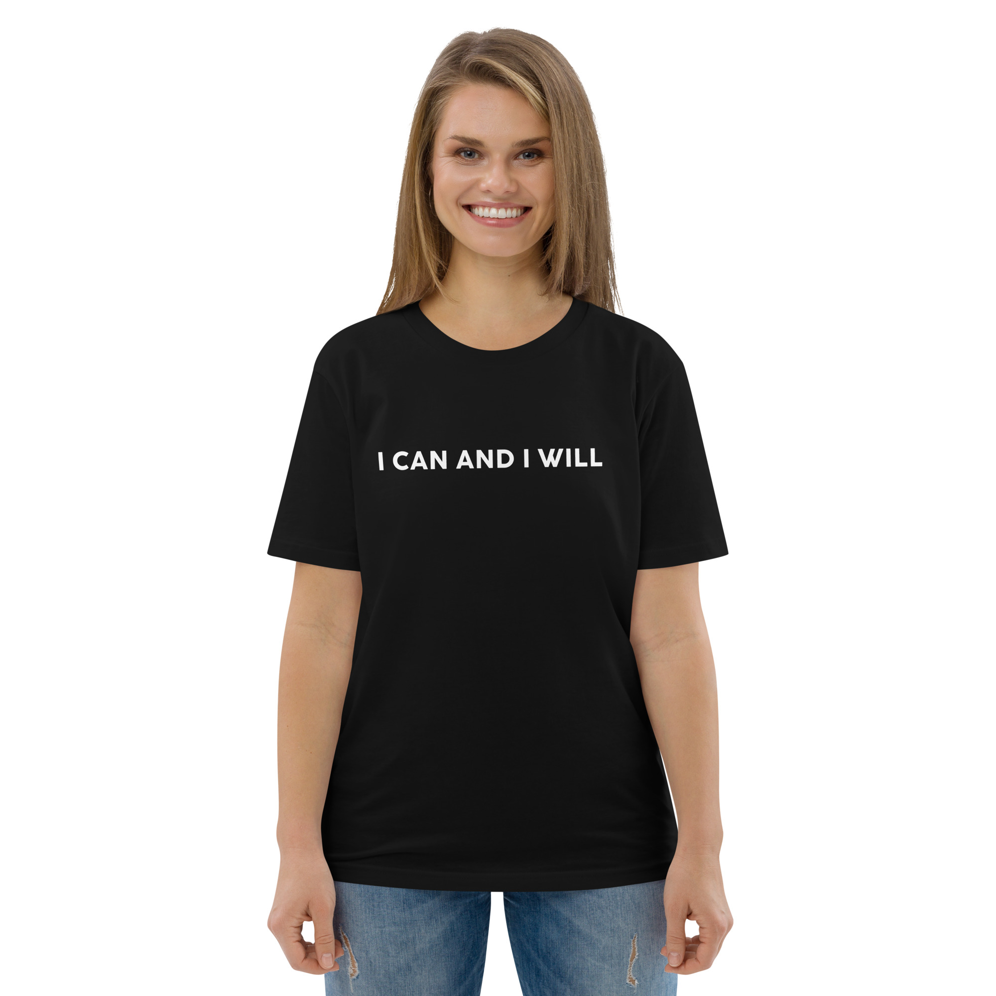 Camiseta de algodón orgánico unisex - I can and I will