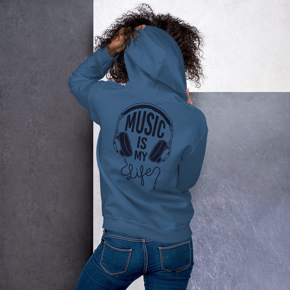 Sudadera con capucha unisex - Music is my life
