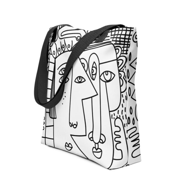 Bolsa de tela - Caras abstractas
