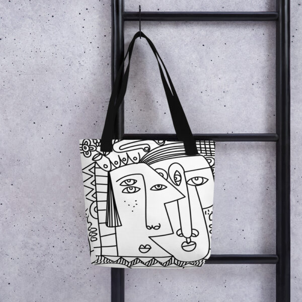 Bolsa de tela - Caras abstractas