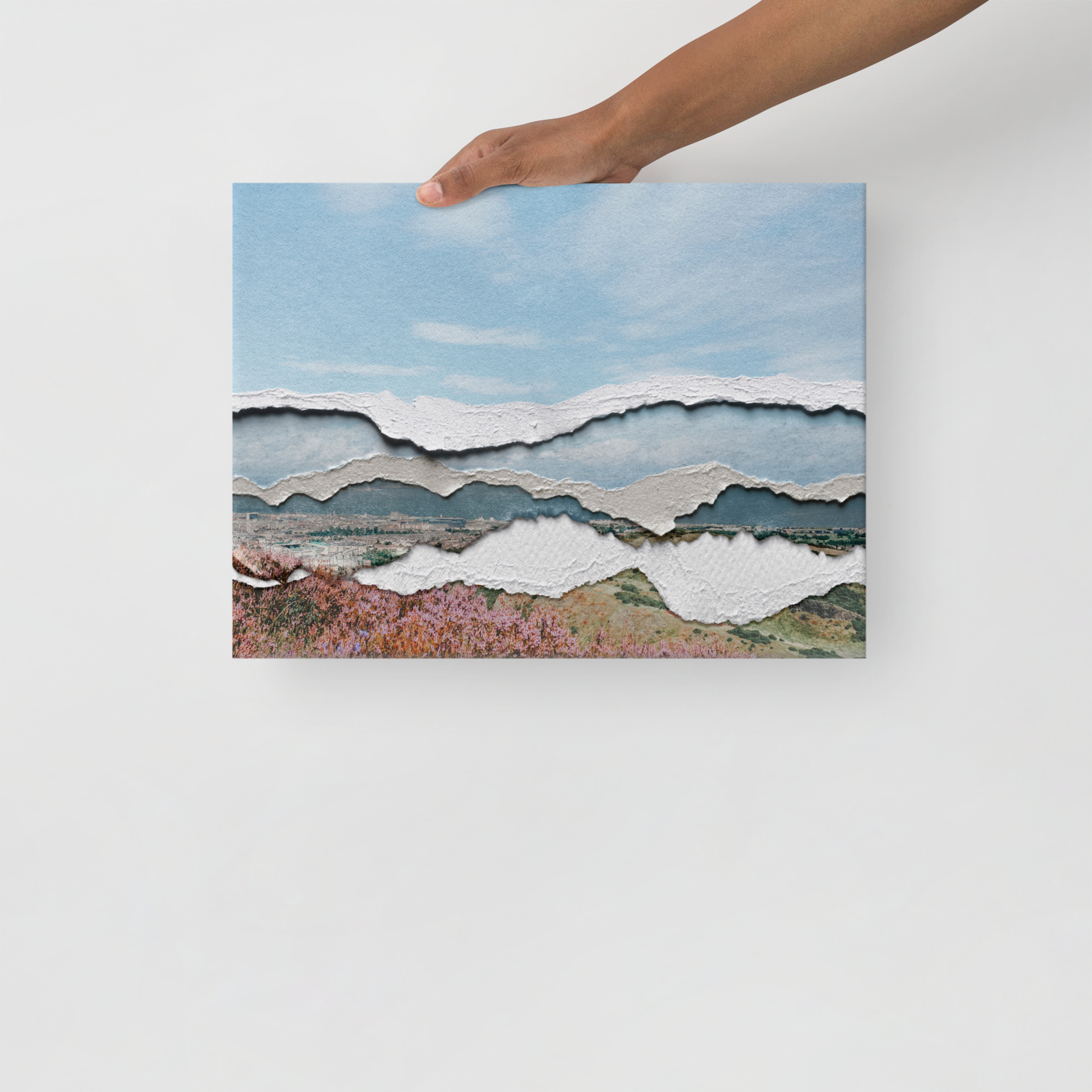Lienzo fino - naturaleza collage