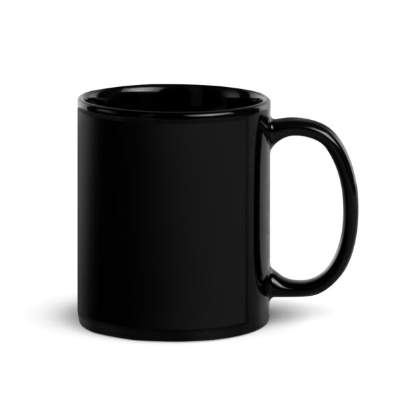 Taza negra brillante -  Help me