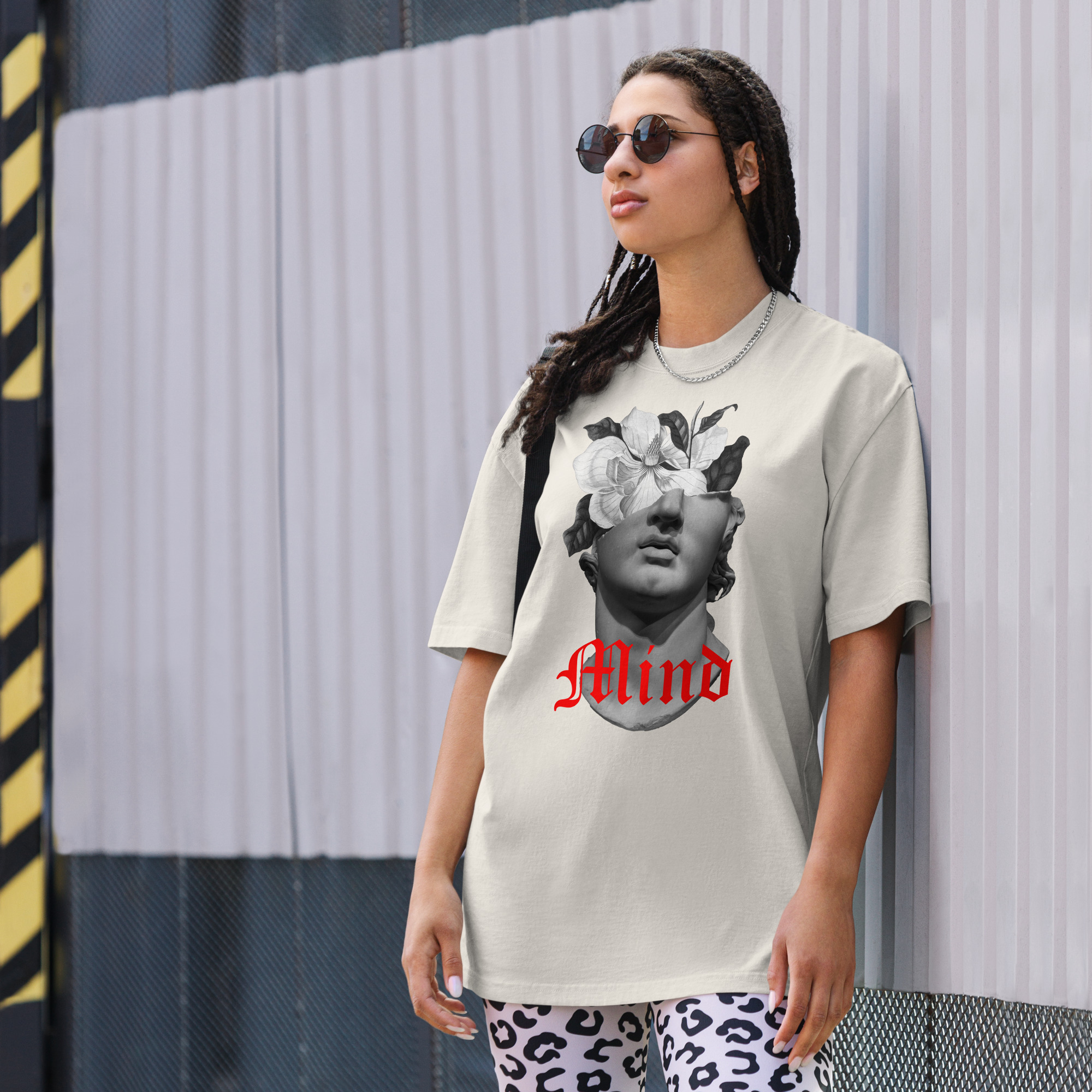 Camiseta oversize con efecto desgastado - Mind