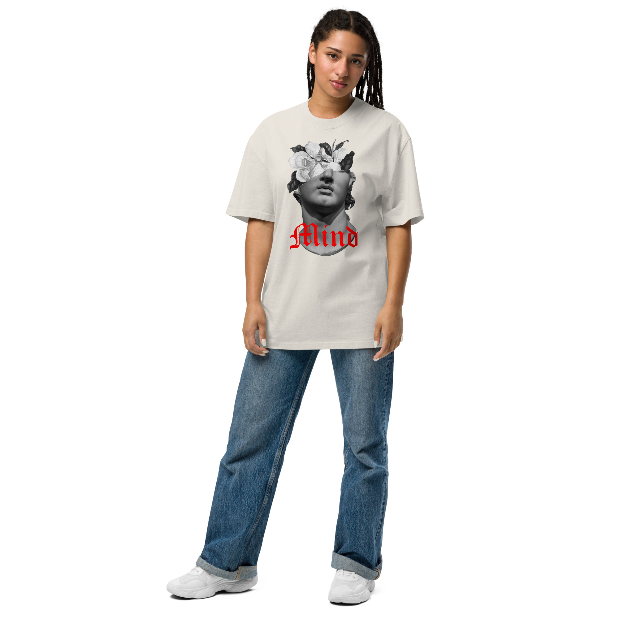 Camiseta oversize con efecto desgastado - Mind