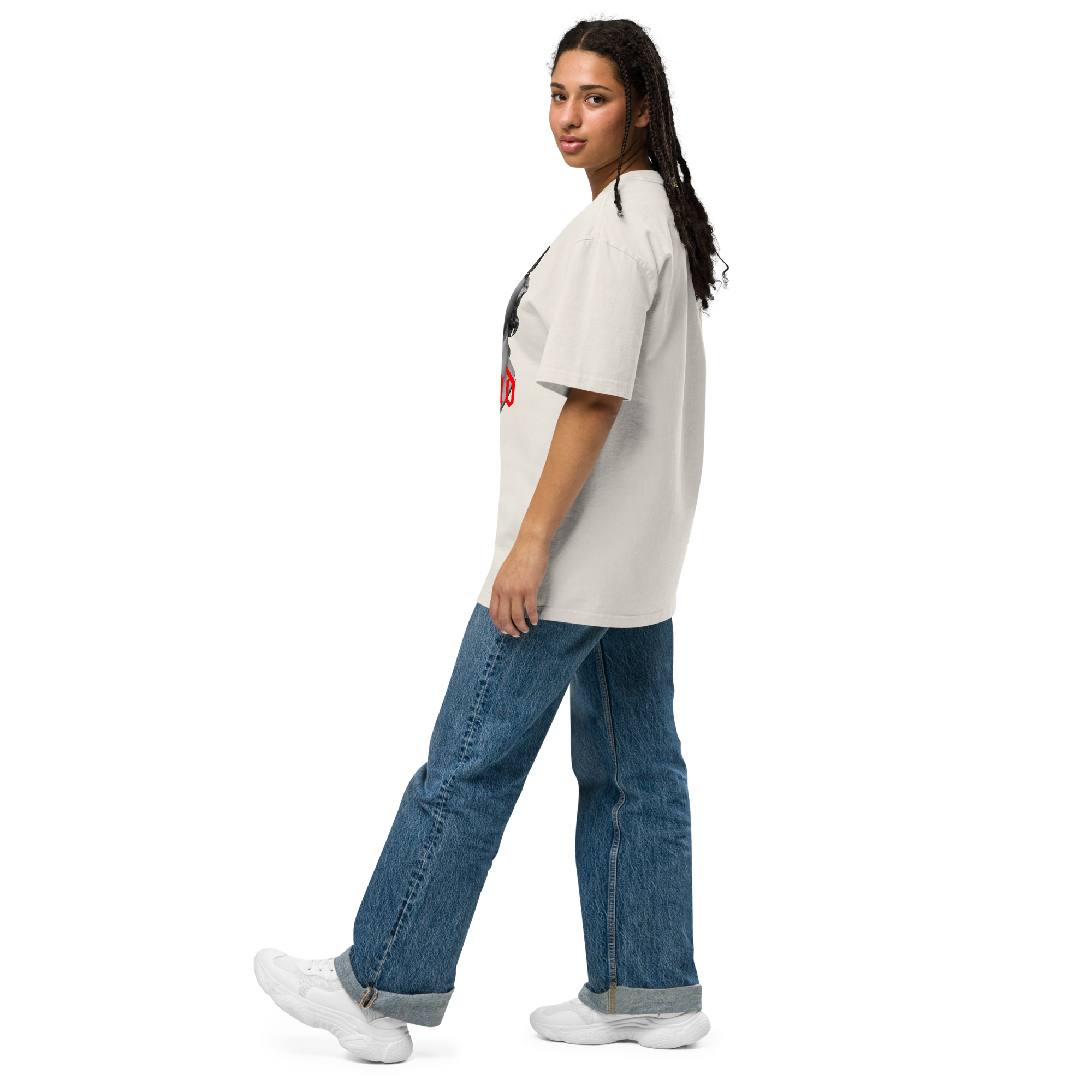 Camiseta oversize con efecto desgastado - Mind