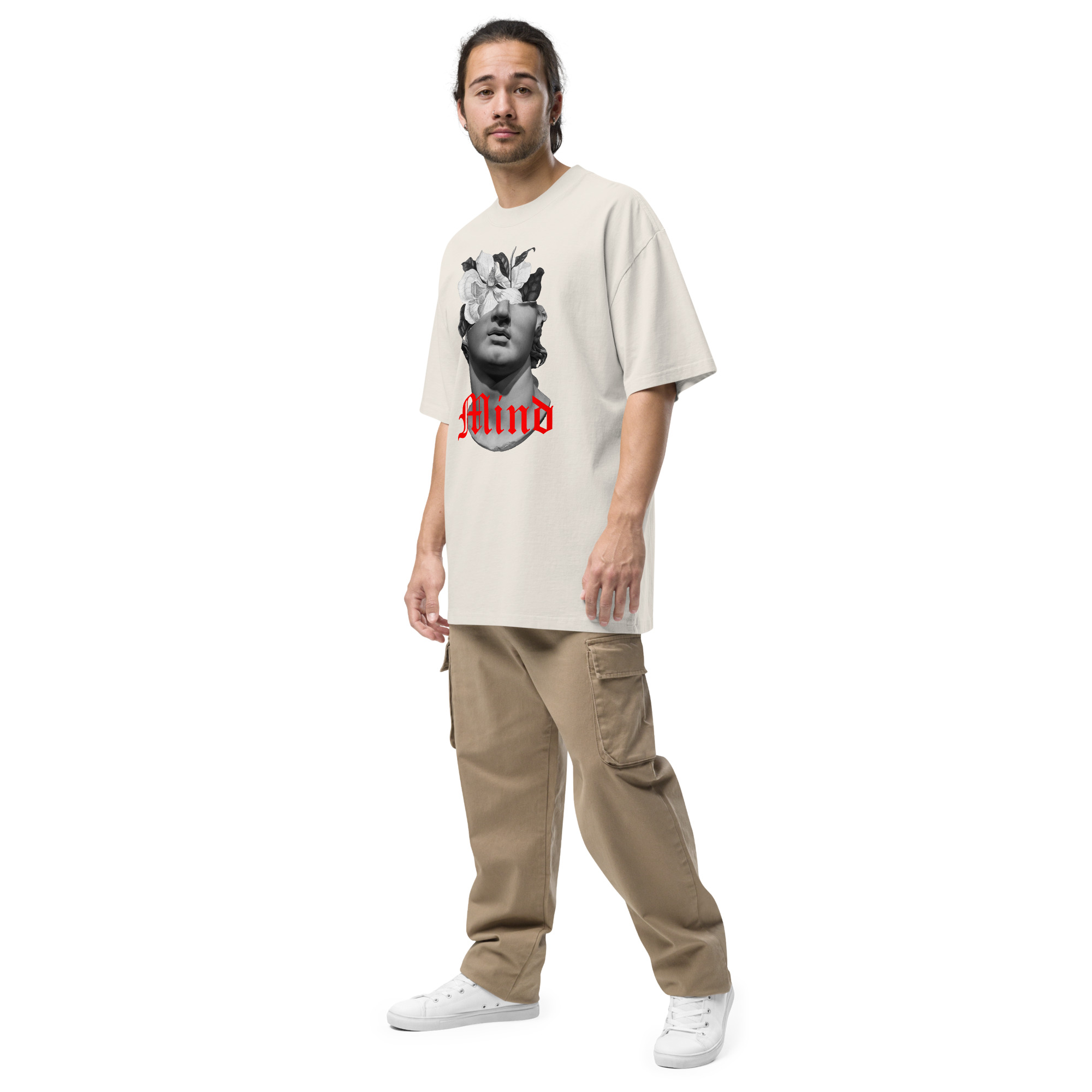 Camiseta oversize con efecto desgastado - Mind