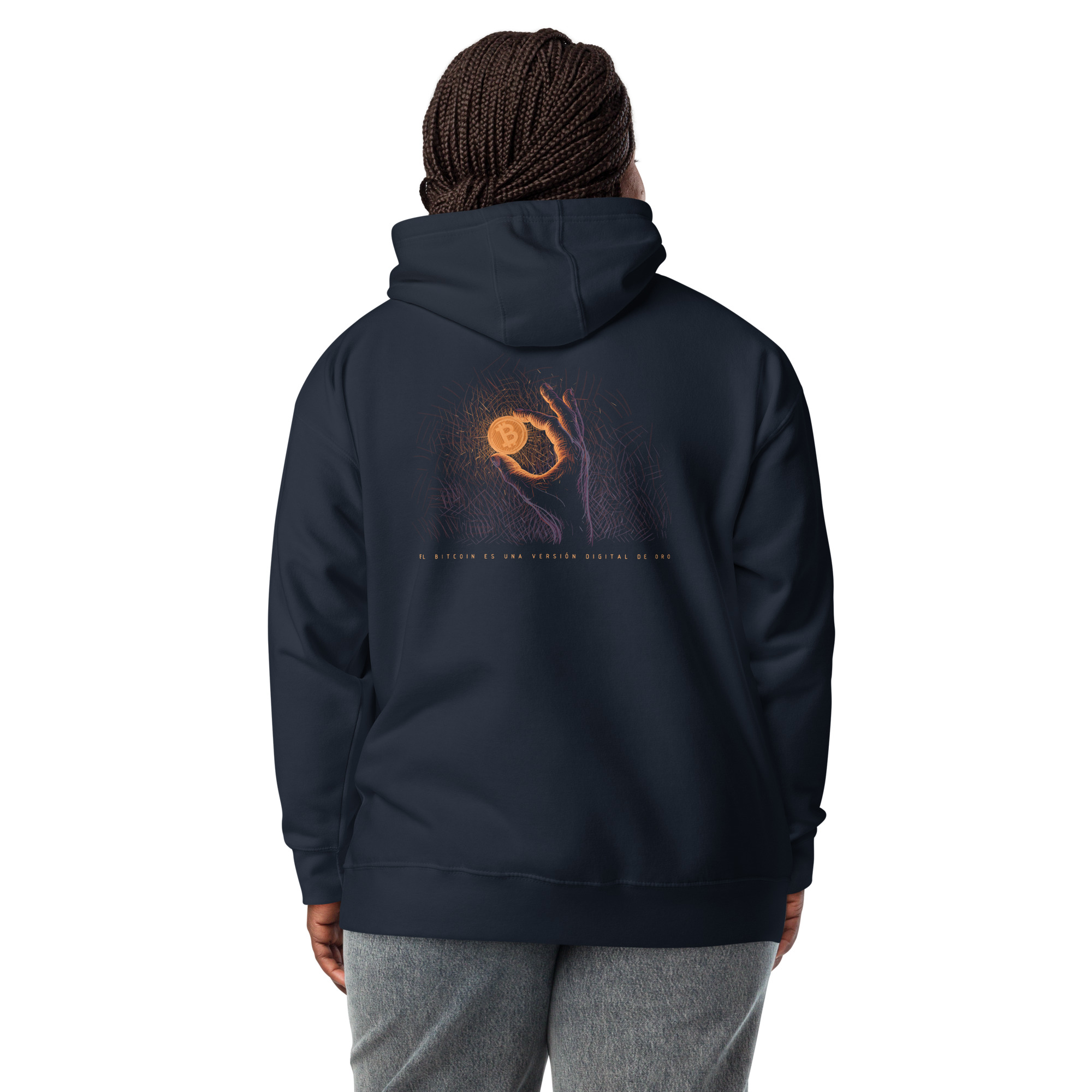 Sudadera con capucha unisex - El oro digital