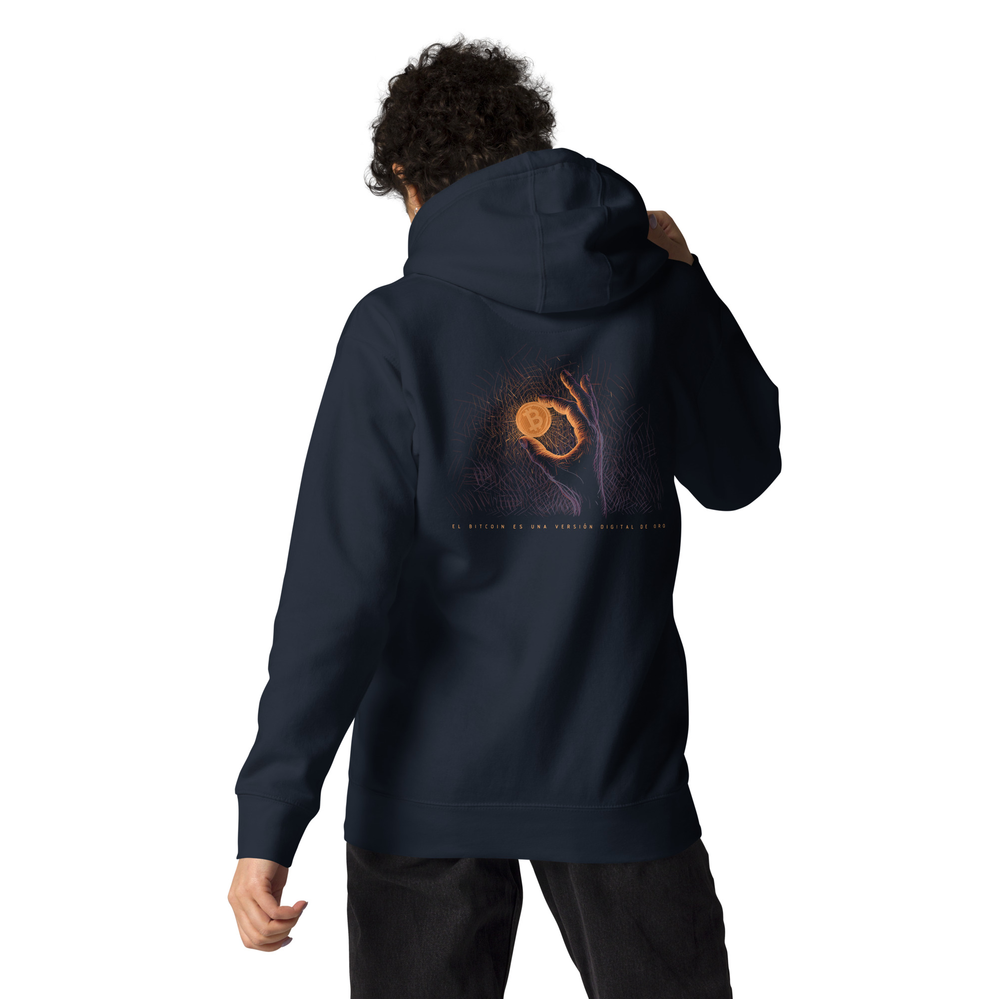 Sudadera con capucha unisex - El oro digital