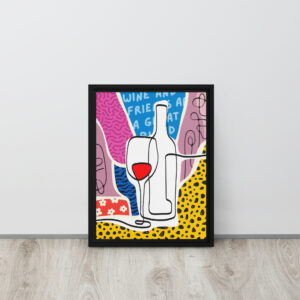 Lienzos enmarcados - Wine and mood
