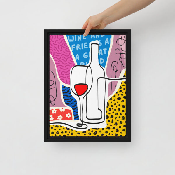 Lienzos enmarcados - Wine and mood