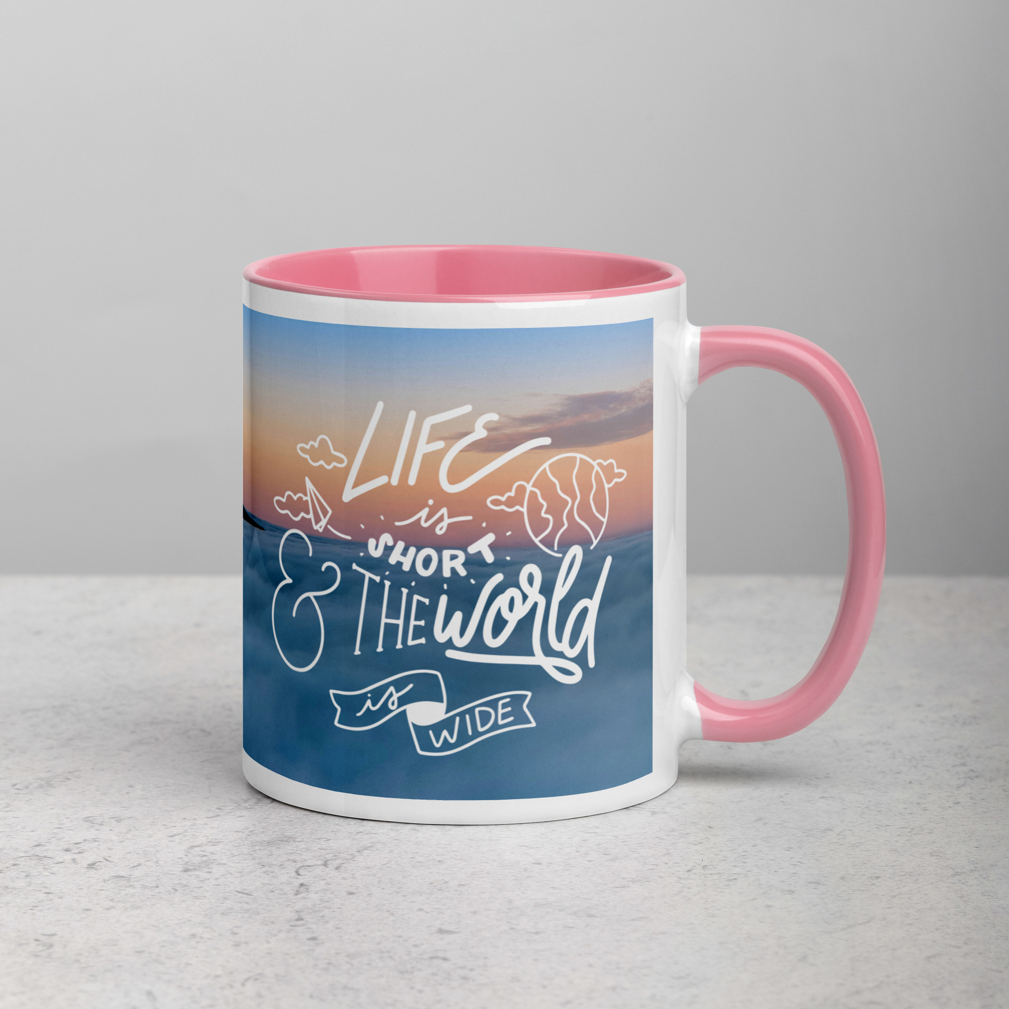 Taza color interior - Motivational travel