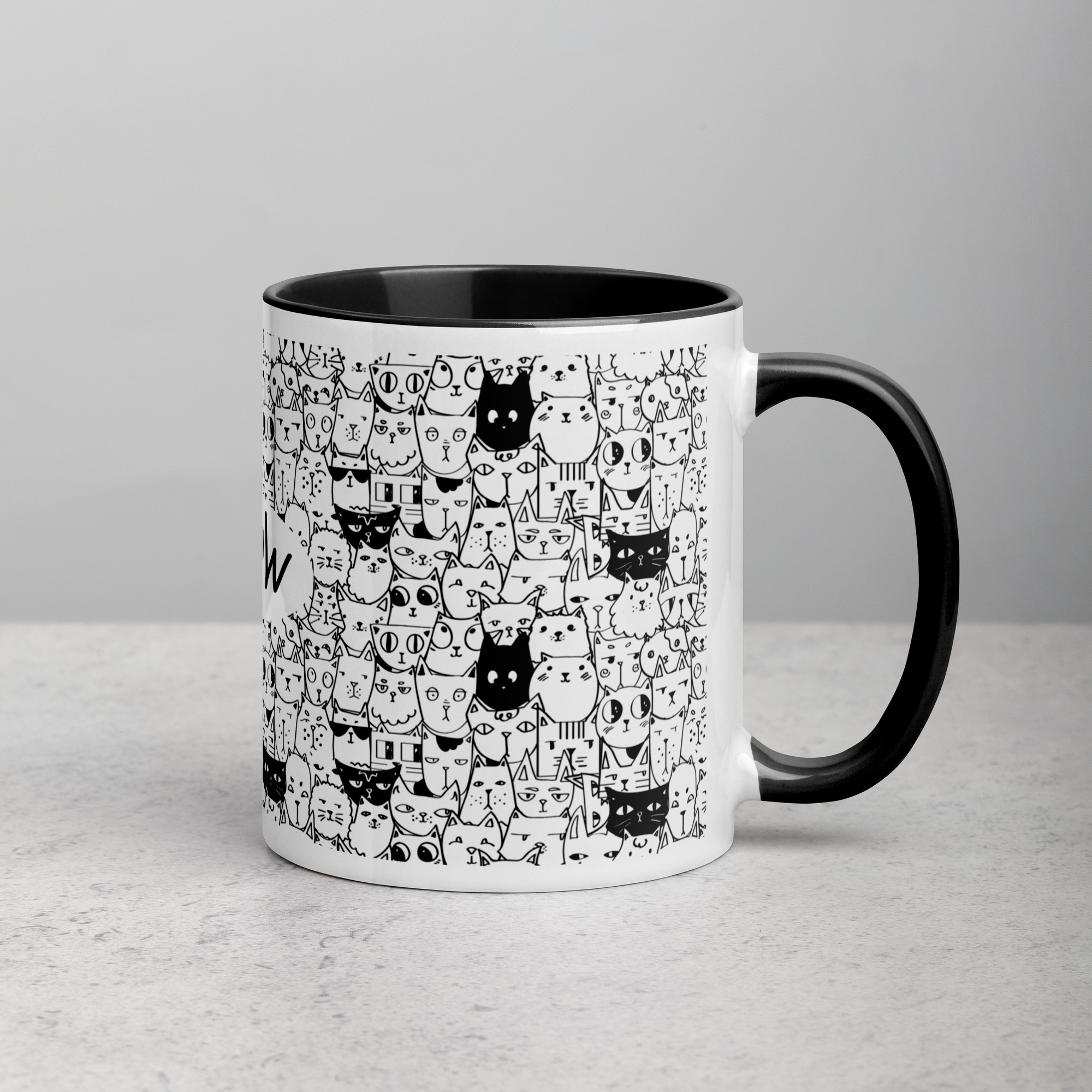 Taza color interior - Meow