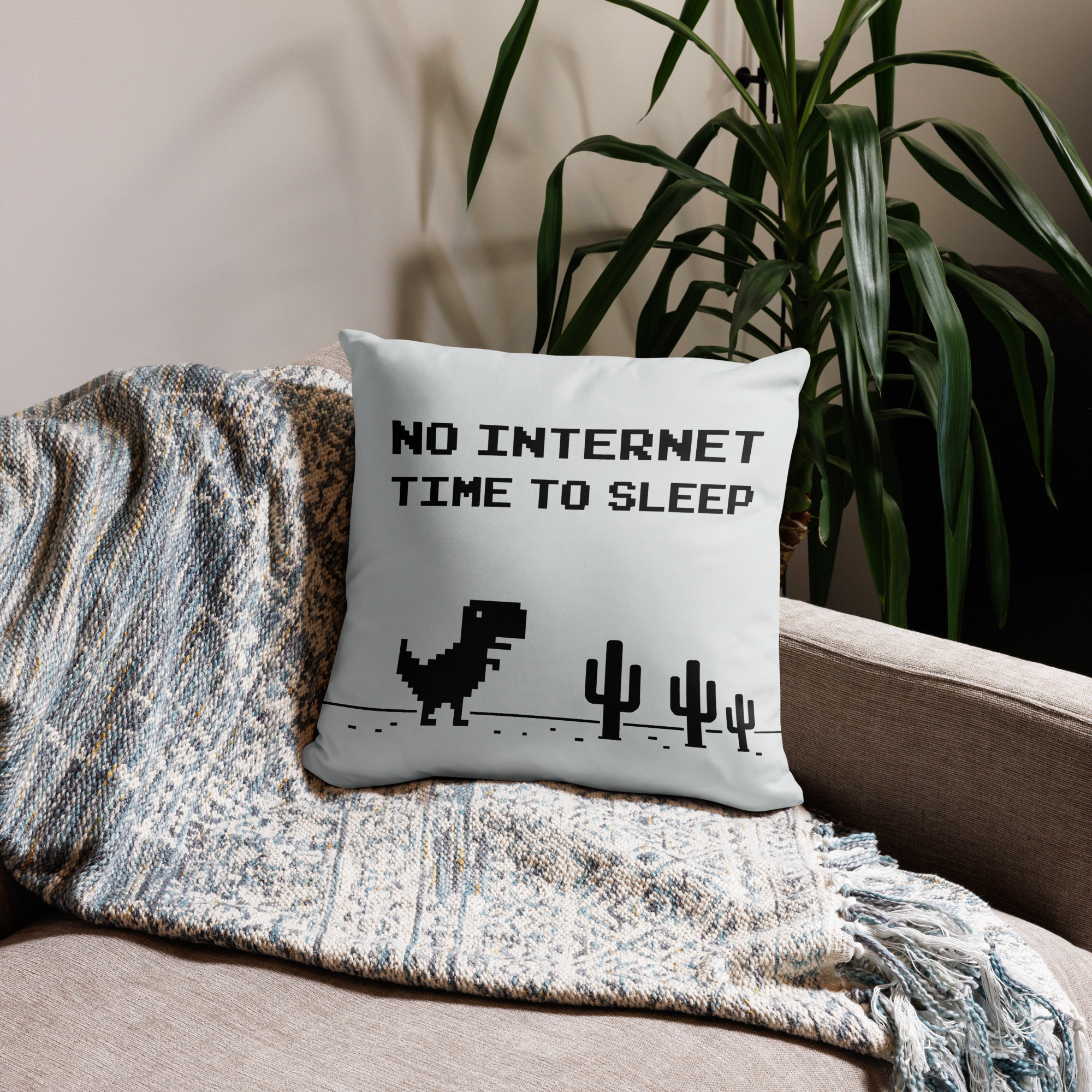 Cojín básico - No internet. Time to sleep