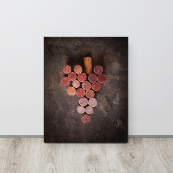 Lienzo fino - Wine corks grape