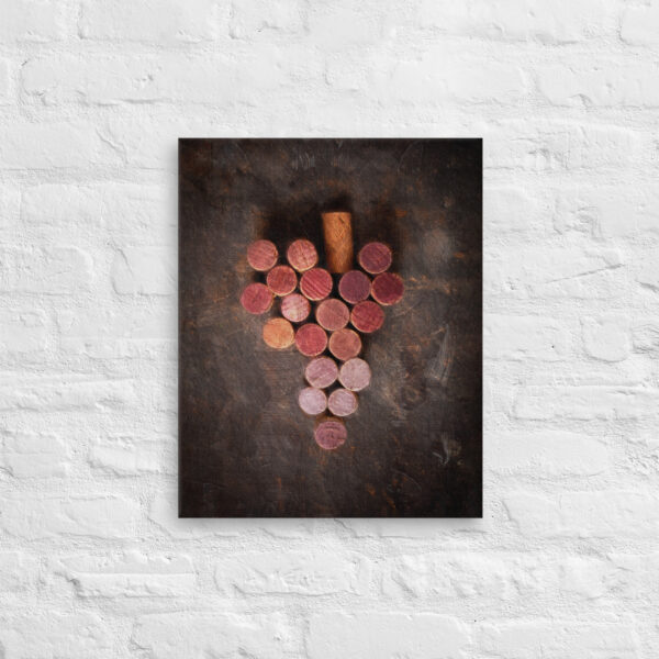Lienzo fino - Wine corks grape