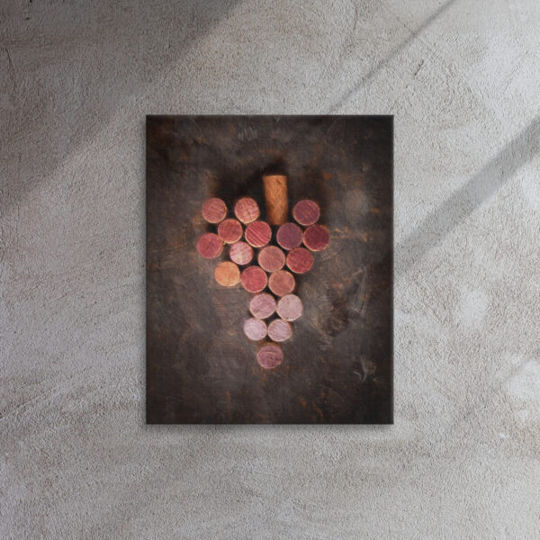 Lienzo fino - Wine corks grape