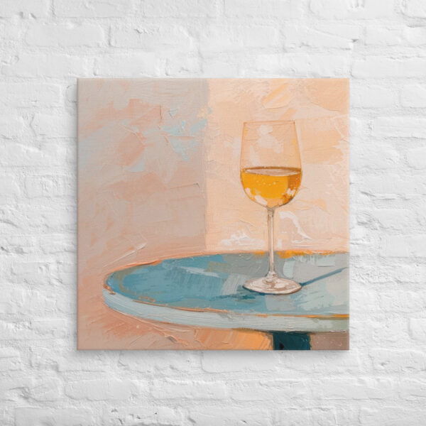 Lienzo - Vino copa arte