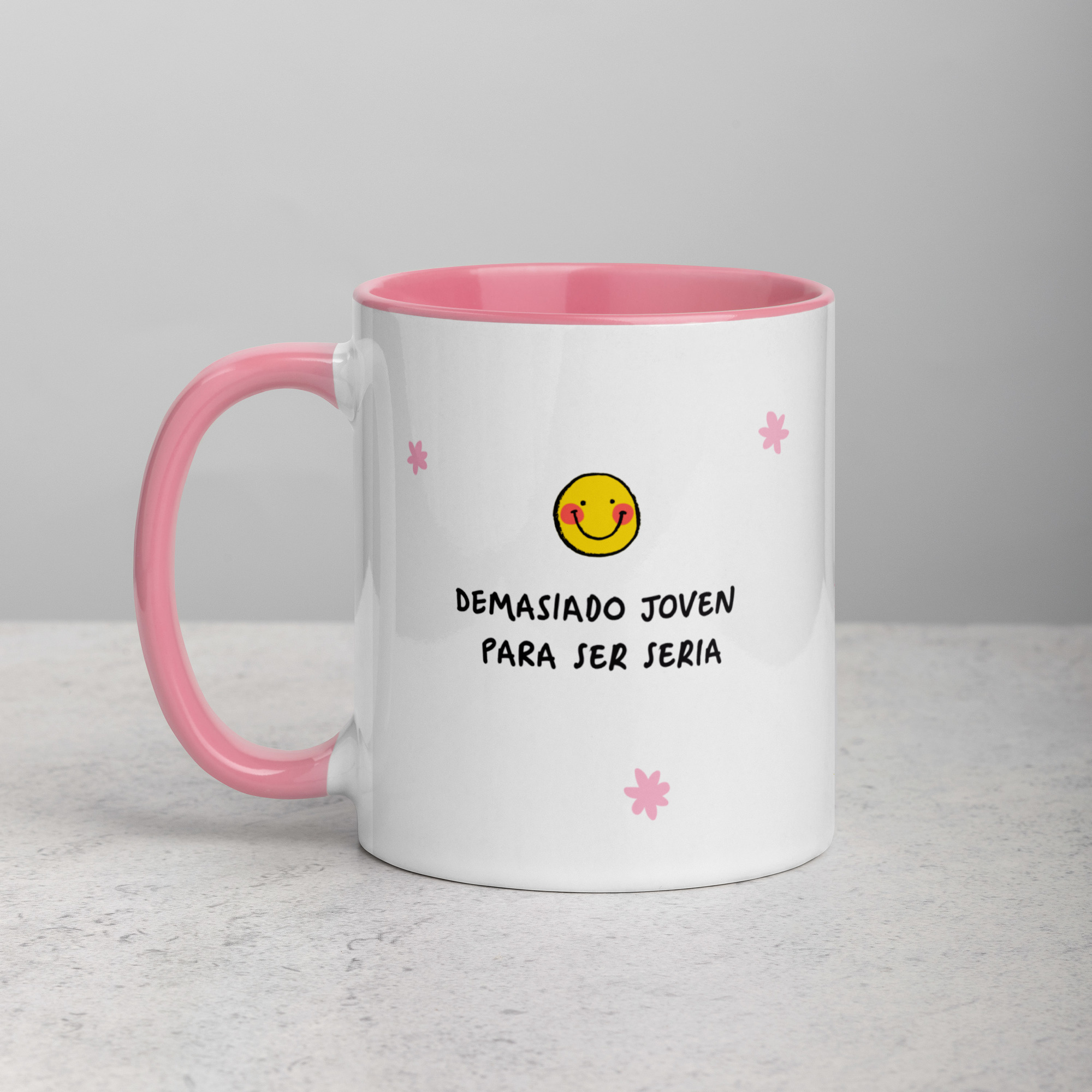 Taza color interior - Demasiado joven