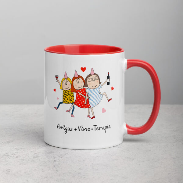 Taza color interior - Amigas