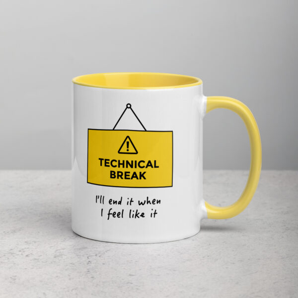 Taza color interior - Technical break