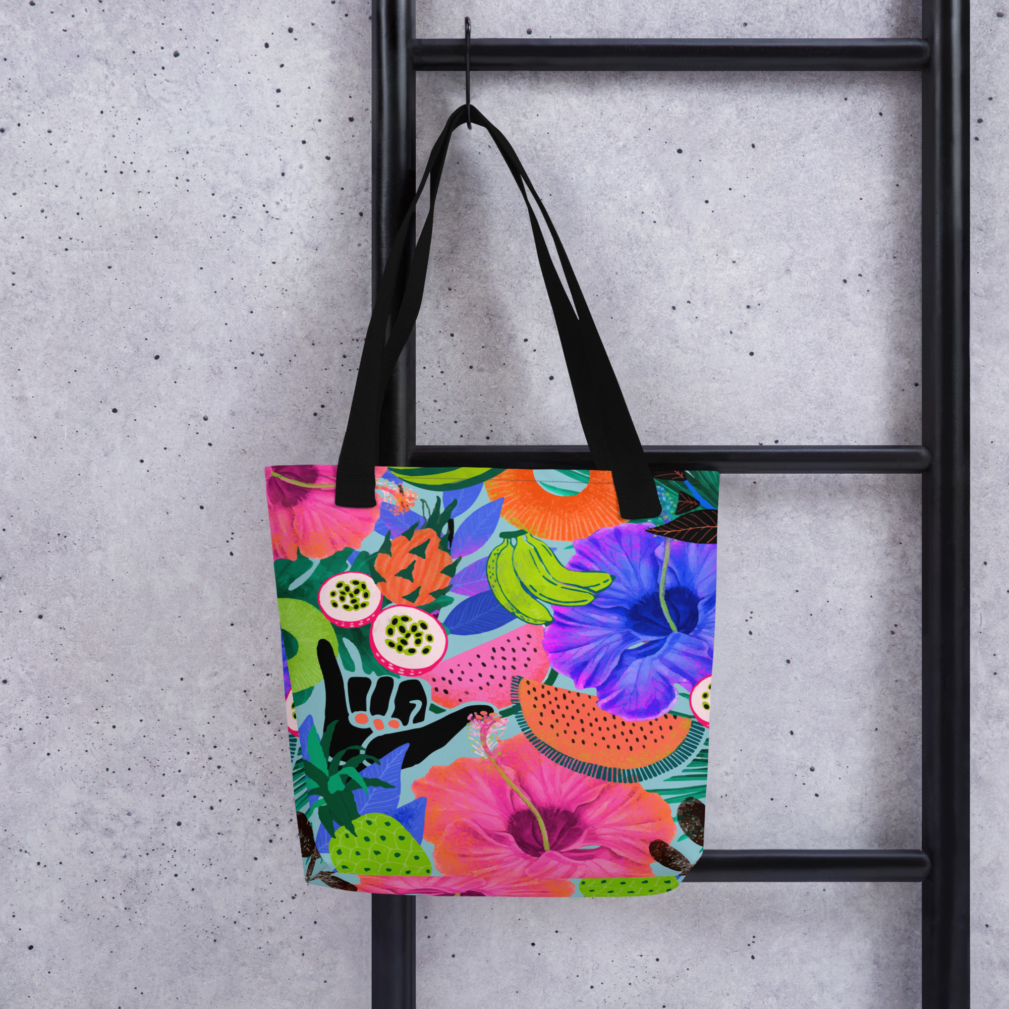 Bolsa de tela - Abstract flowers