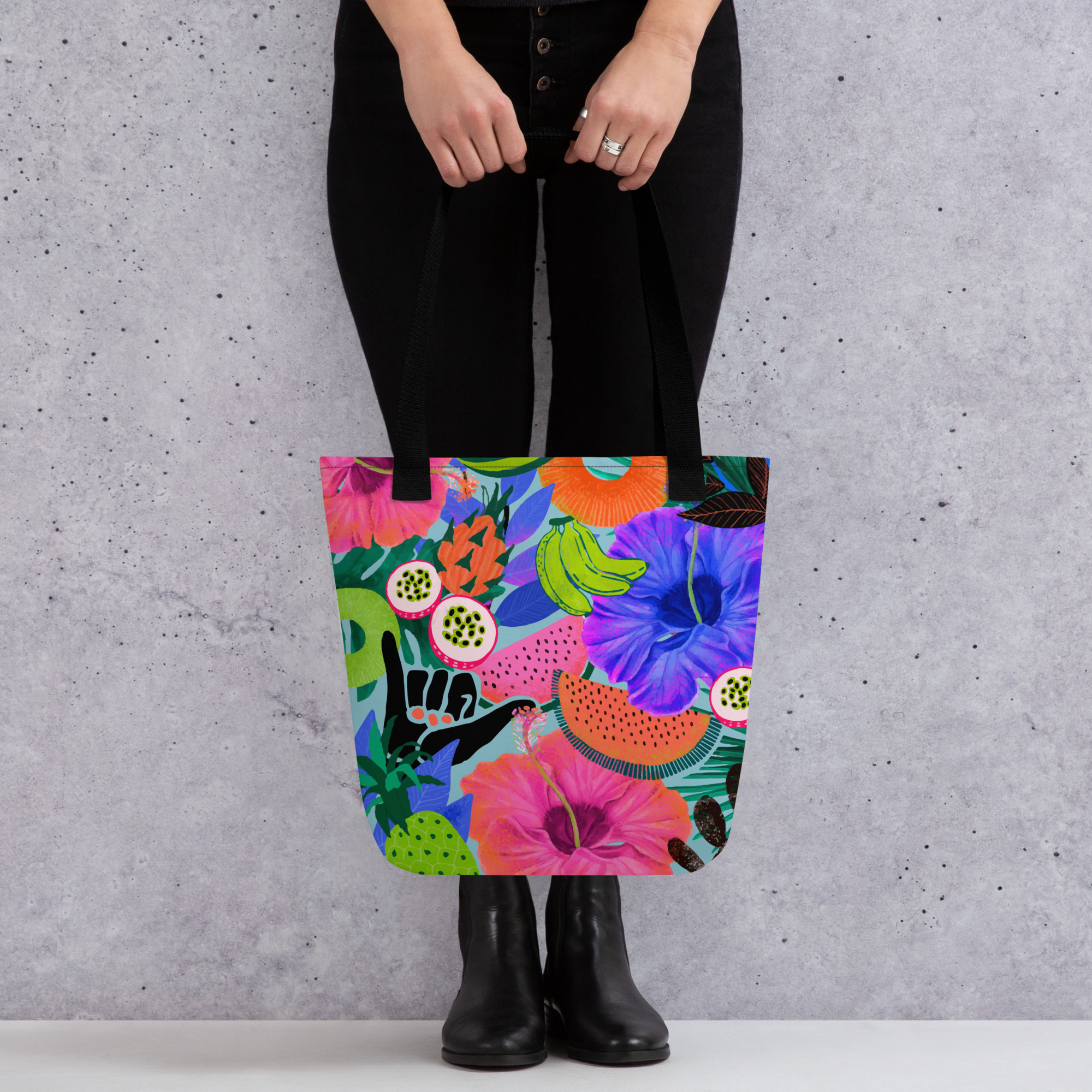 Bolsa de tela - Abstract flowers