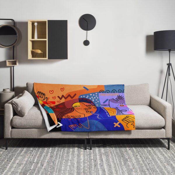 Manta - Caras abstractas
