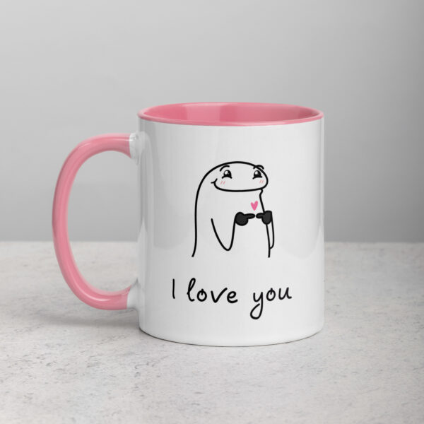 Taza color interior - I love you