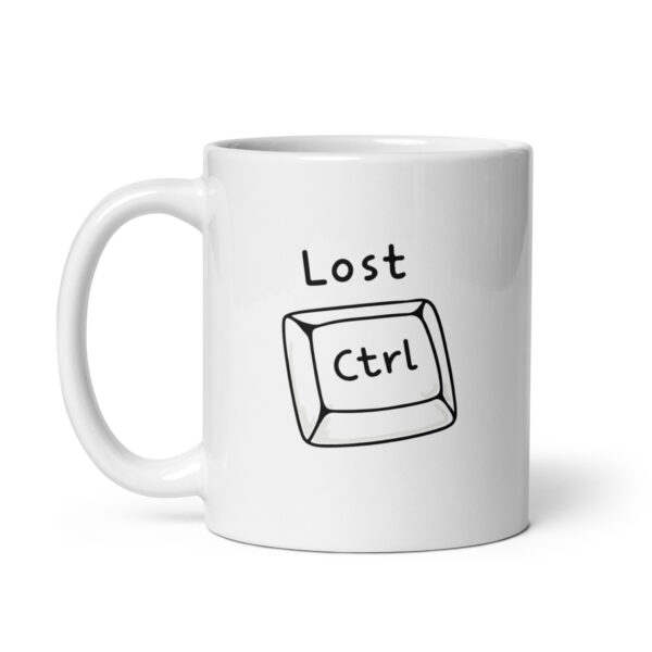 Taza blanca brillante - Lost Ctrl.