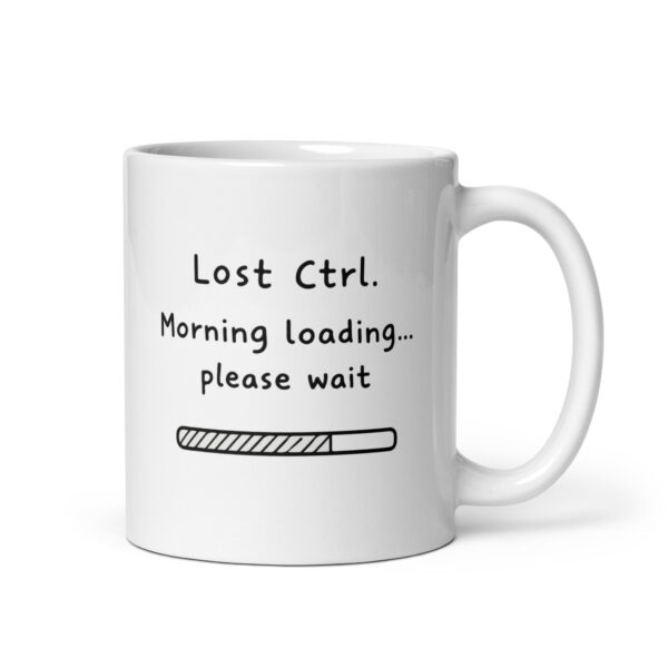 Taza blanca brillante - Lost Ctrl.