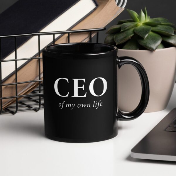 Taza negra brillante - CEO