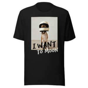 Camiseta de manga corta unisex - I want to Moon