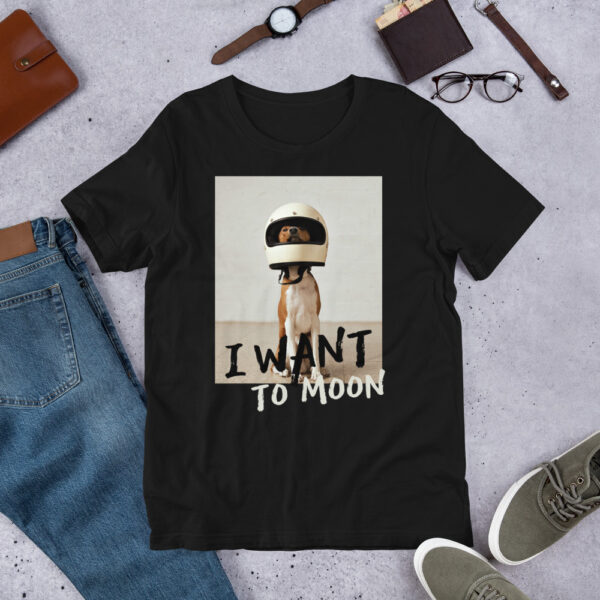 Camiseta de manga corta unisex - I want to Moon