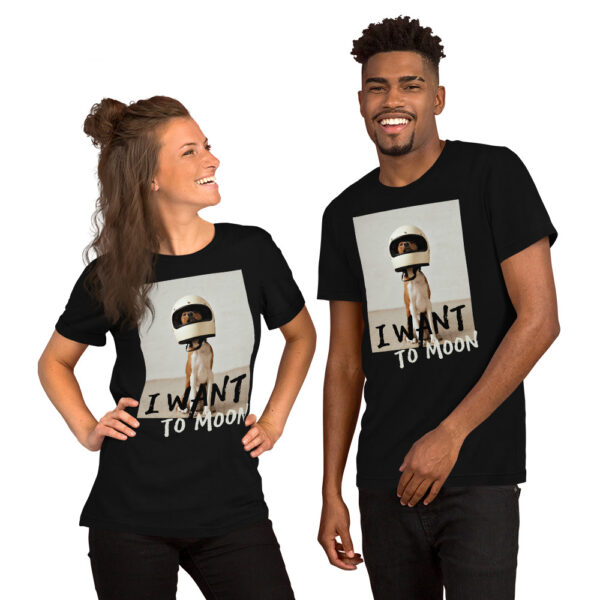 Camiseta de manga corta unisex - I want to Moon