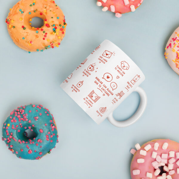 Taza blanca brillante - Pequeñas cosas que te hacen feliz