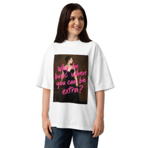 Camiseta oversize orgánica de cuello alto unisex - You are special