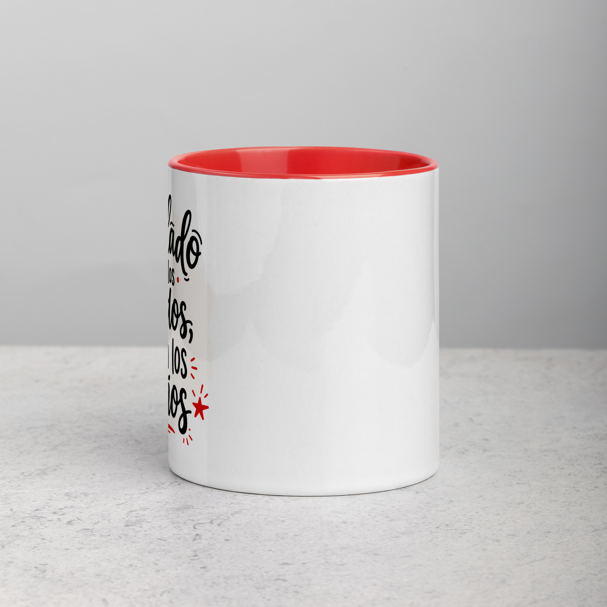 Taza color interior - Cuidado con los miedos