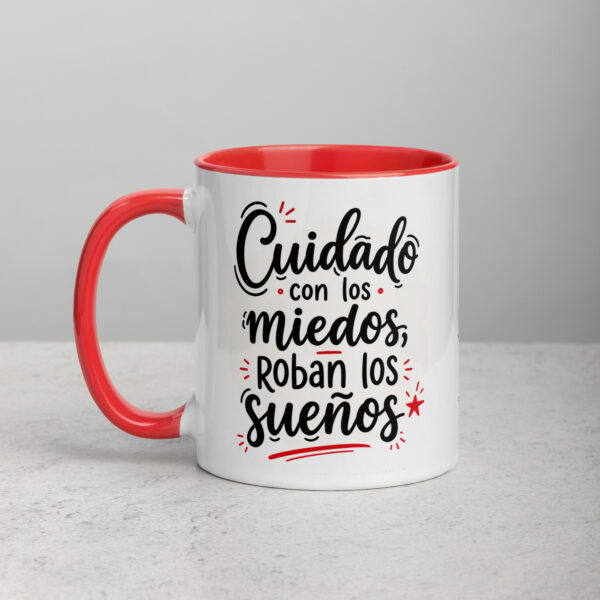 Taza color interior - Cuidado con los miedos