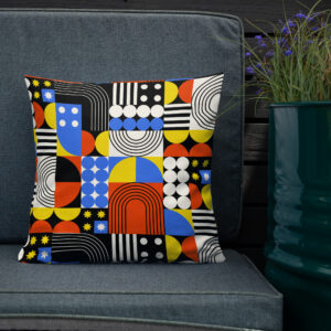 Cojín premium - Bauhaus Geometry