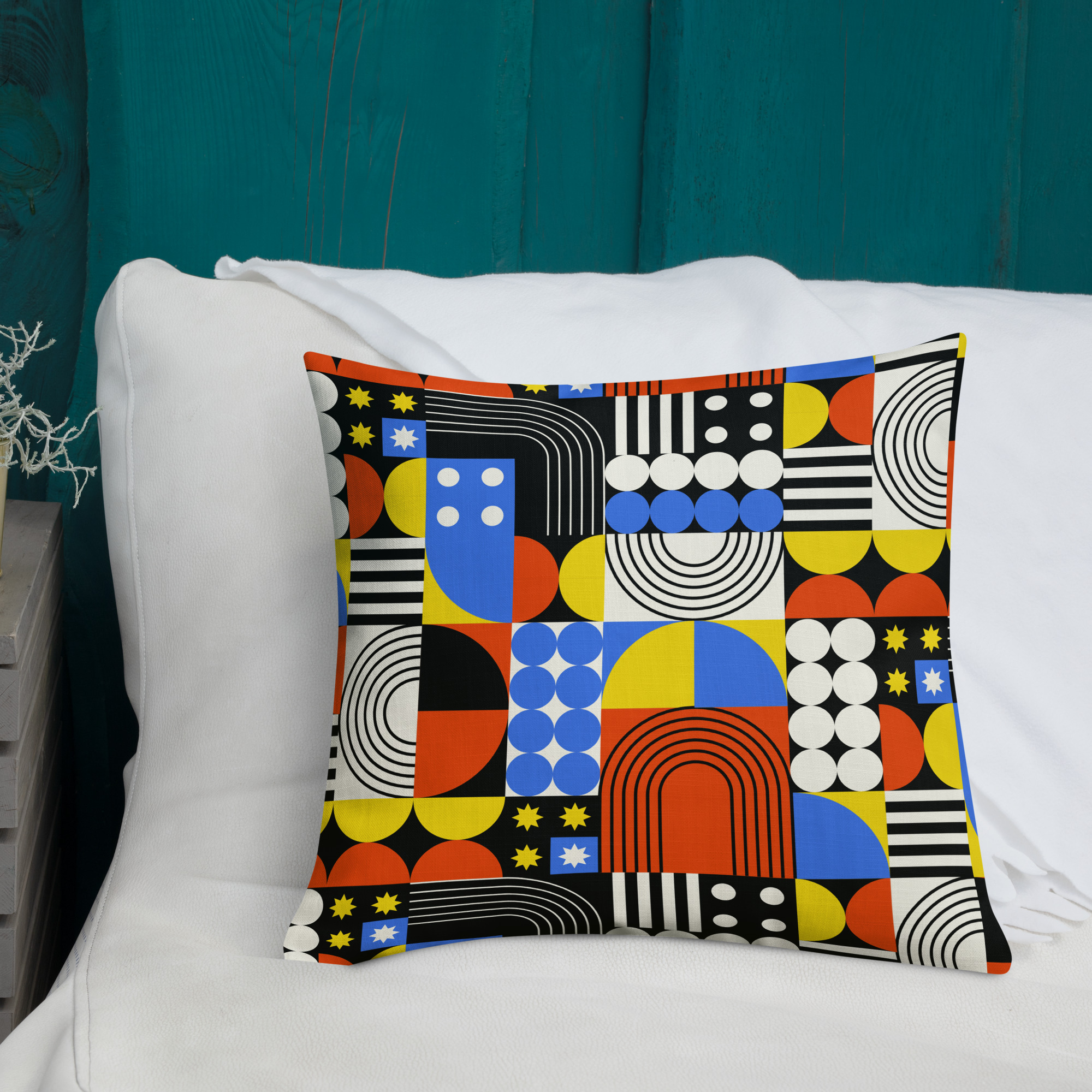 Cojín premium - Bauhaus Geometry