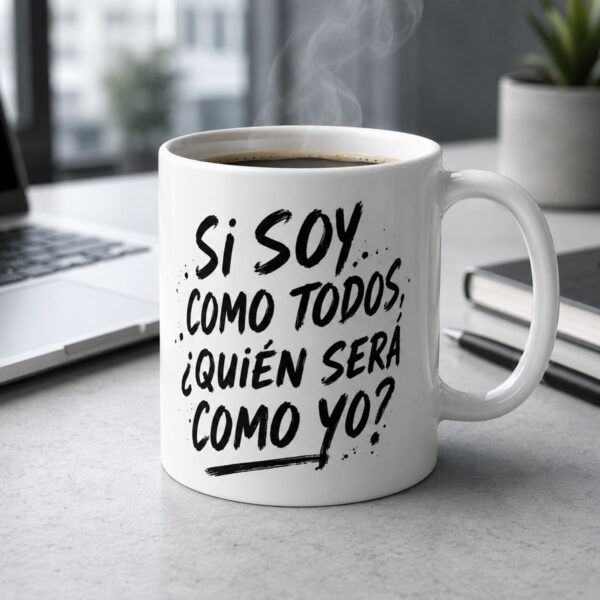Taza blanca brillante - Quién será como yo